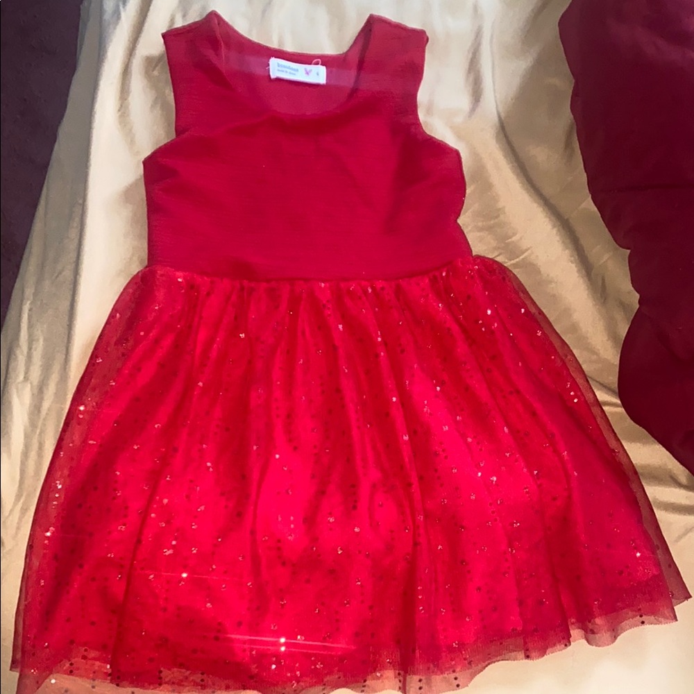 Elegant Red Kids Dress
